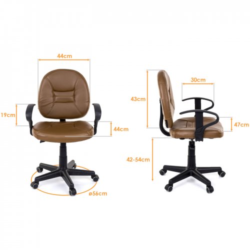 Fotel biurowy 3031 - beżowy (486)