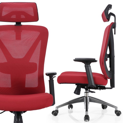 Fotel biurowy ergo NORDHOLD - SKADI - czerwony